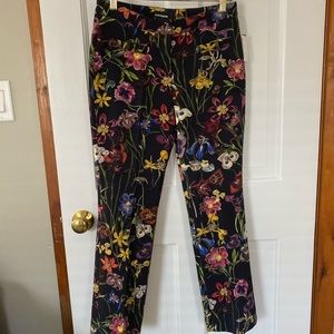 Cambio floral dress pants size 4